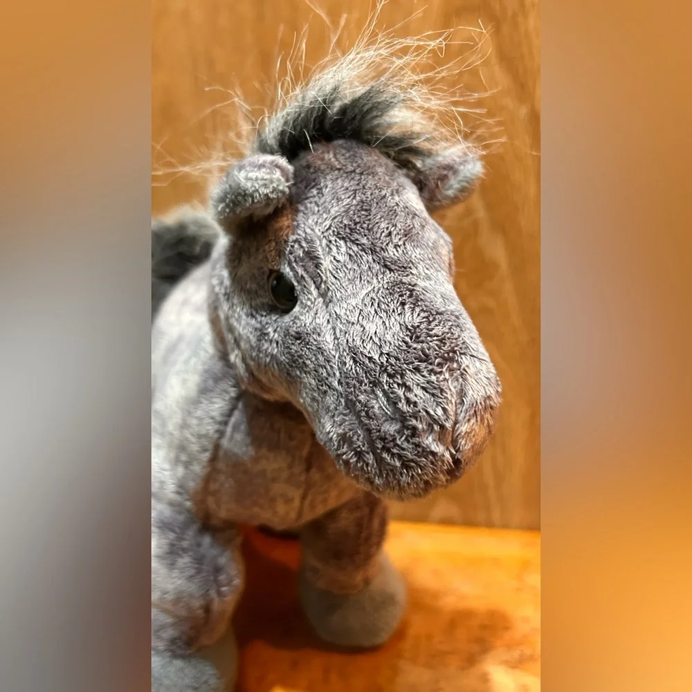 Ganz Webkinz Grey Arabian Horse NO CODE Stuffed Plush Toy HM098 11”